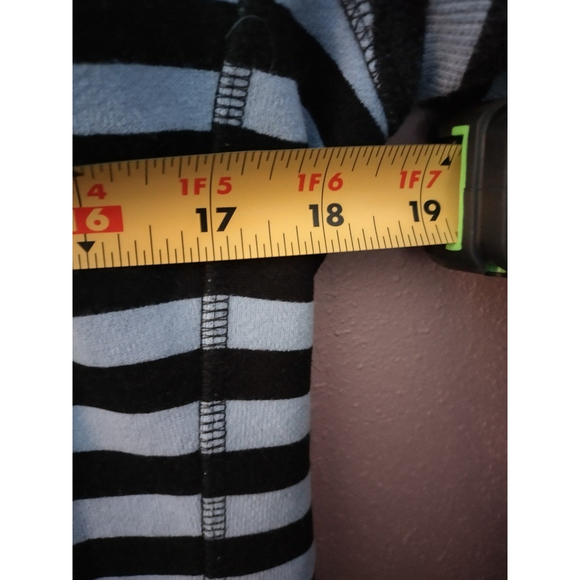 Lululemon Athletica Scuba Sea Stripe Fleece Hoodie Size 8 - Picture 10 of 12